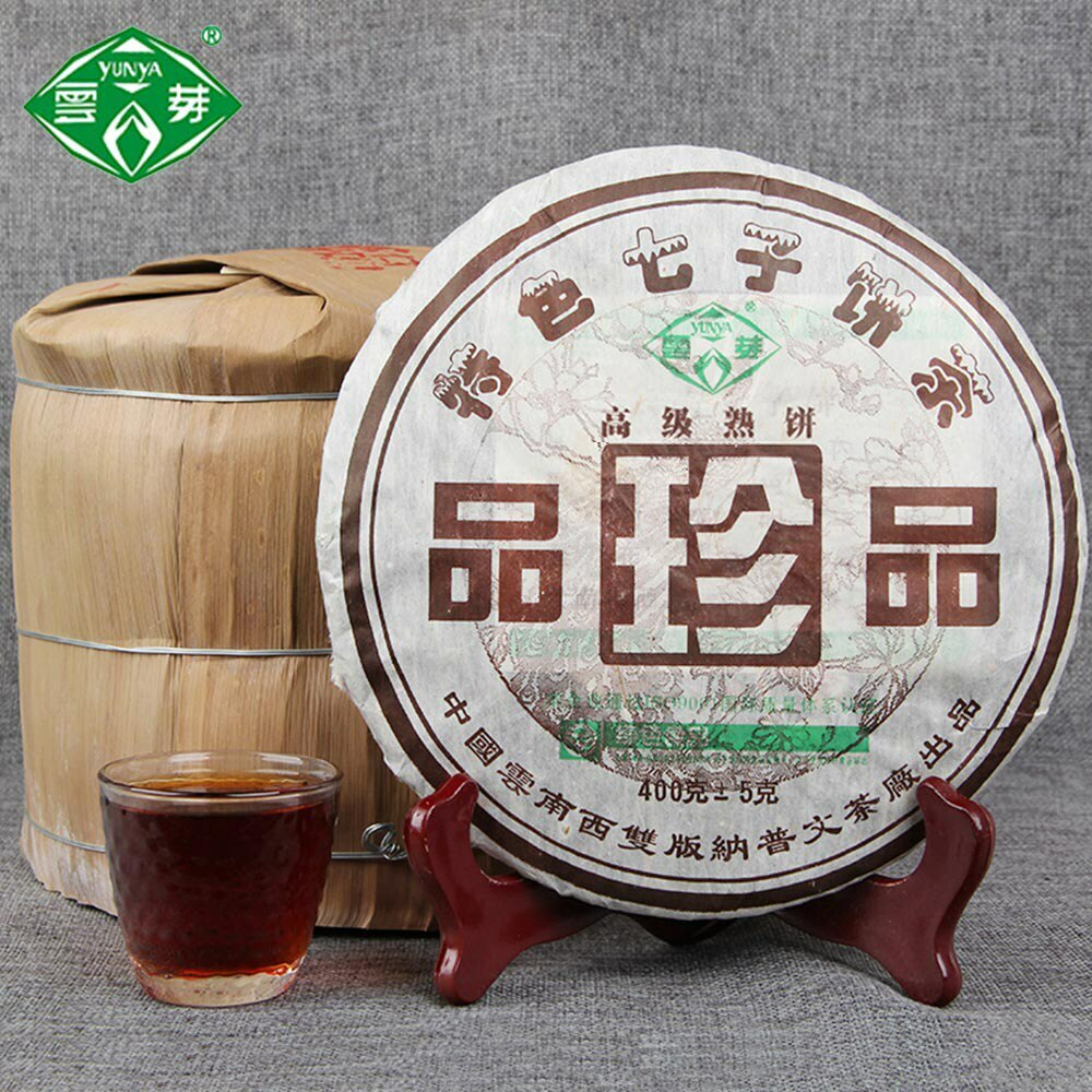 2006 Puwen Puer Yunya Shu Pu-erh “Treasures” (Zhen Pin) Puerh Tea Ripe Cake 400g