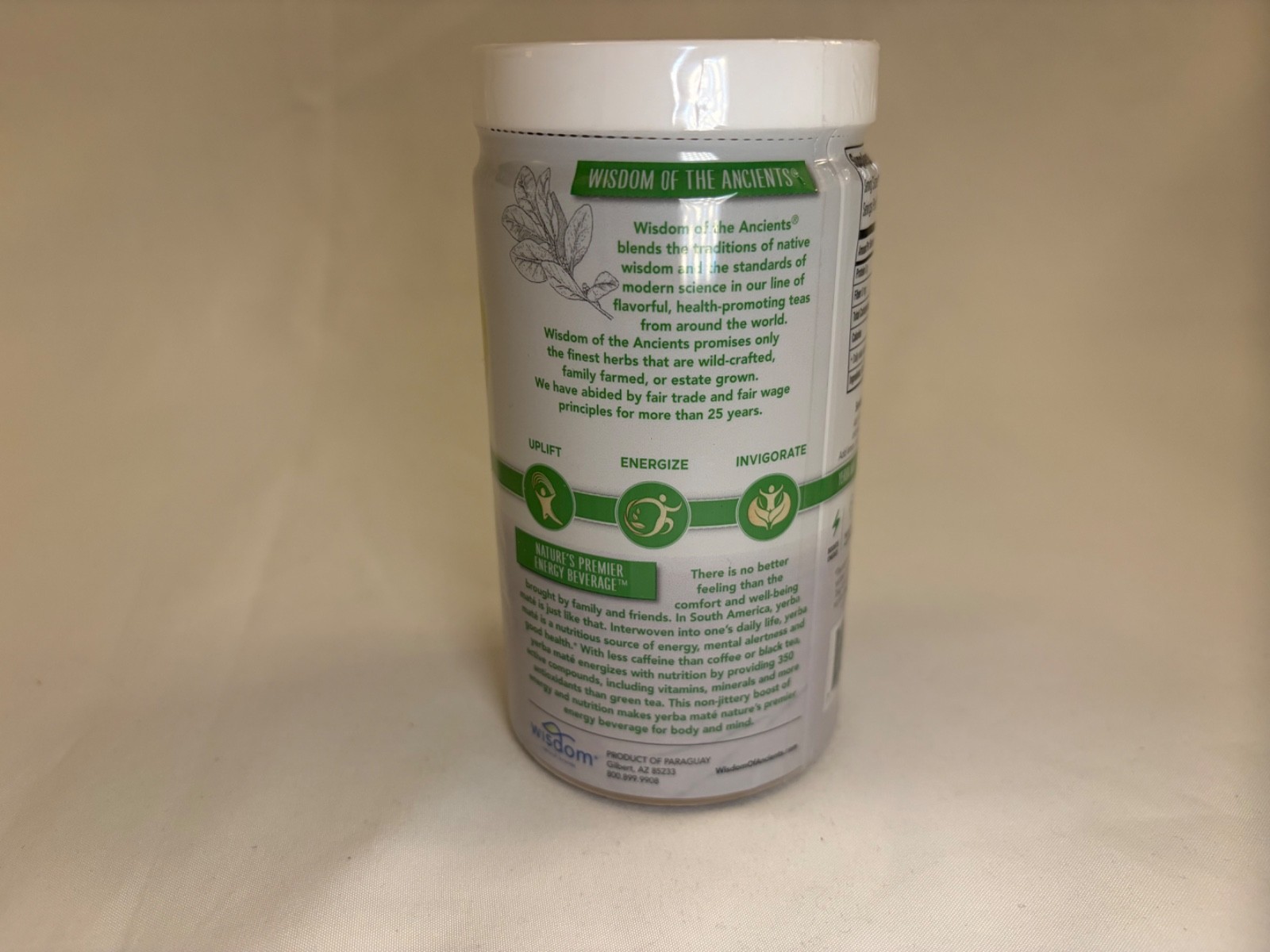 Wisdom of the Ancients, Yerba Mate Royale, Herbal Tea with Stevia, 2.82 oz