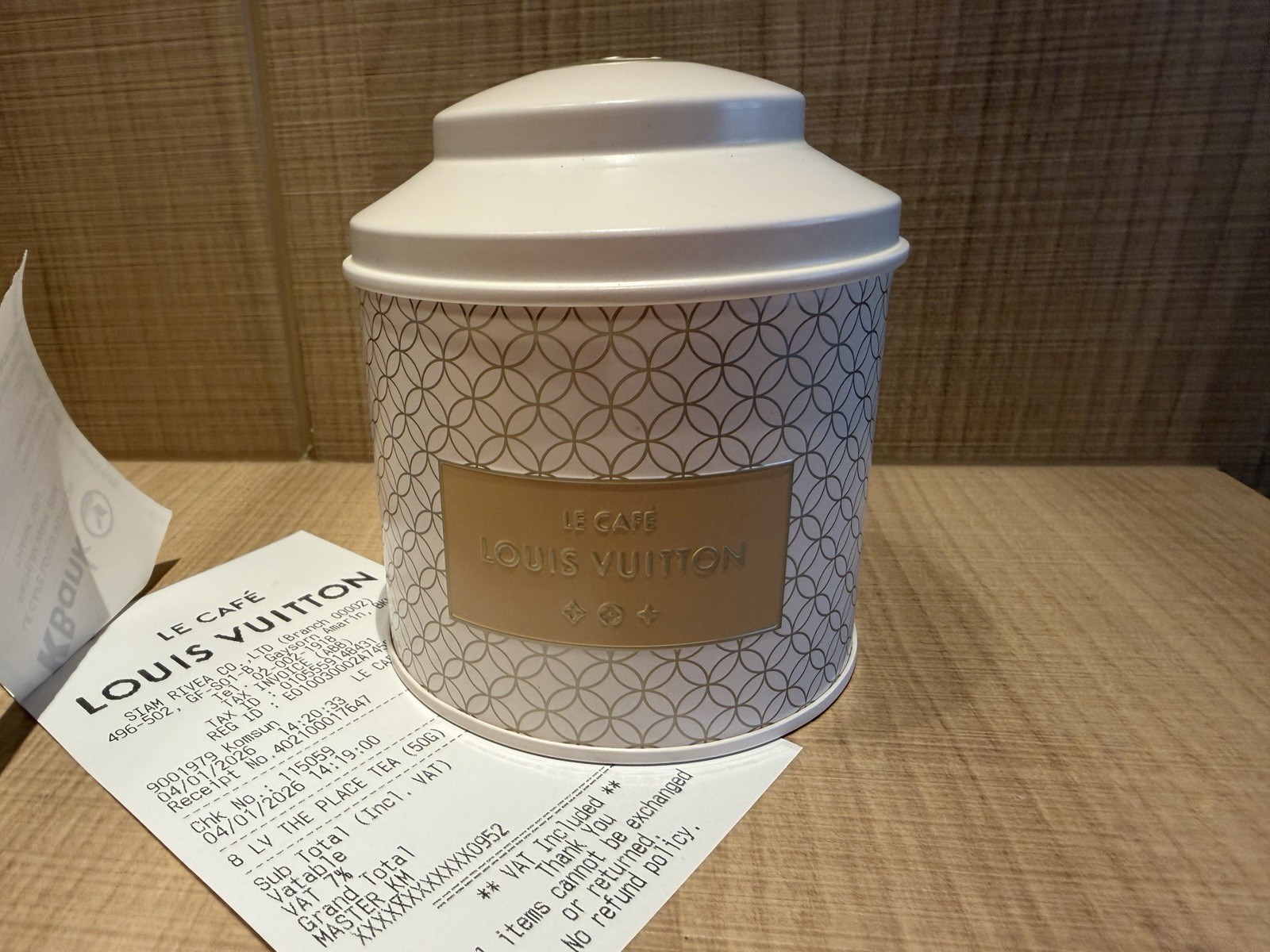 Louis Vuitton Le Cafe Bangkok LV The Place Tea Brand New Fresh. Collectible