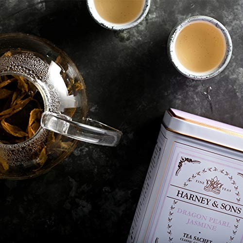 Harney & Sons Dragon Pearl Jasmine Tea, 20 20 Count (Pack of 1), Peal