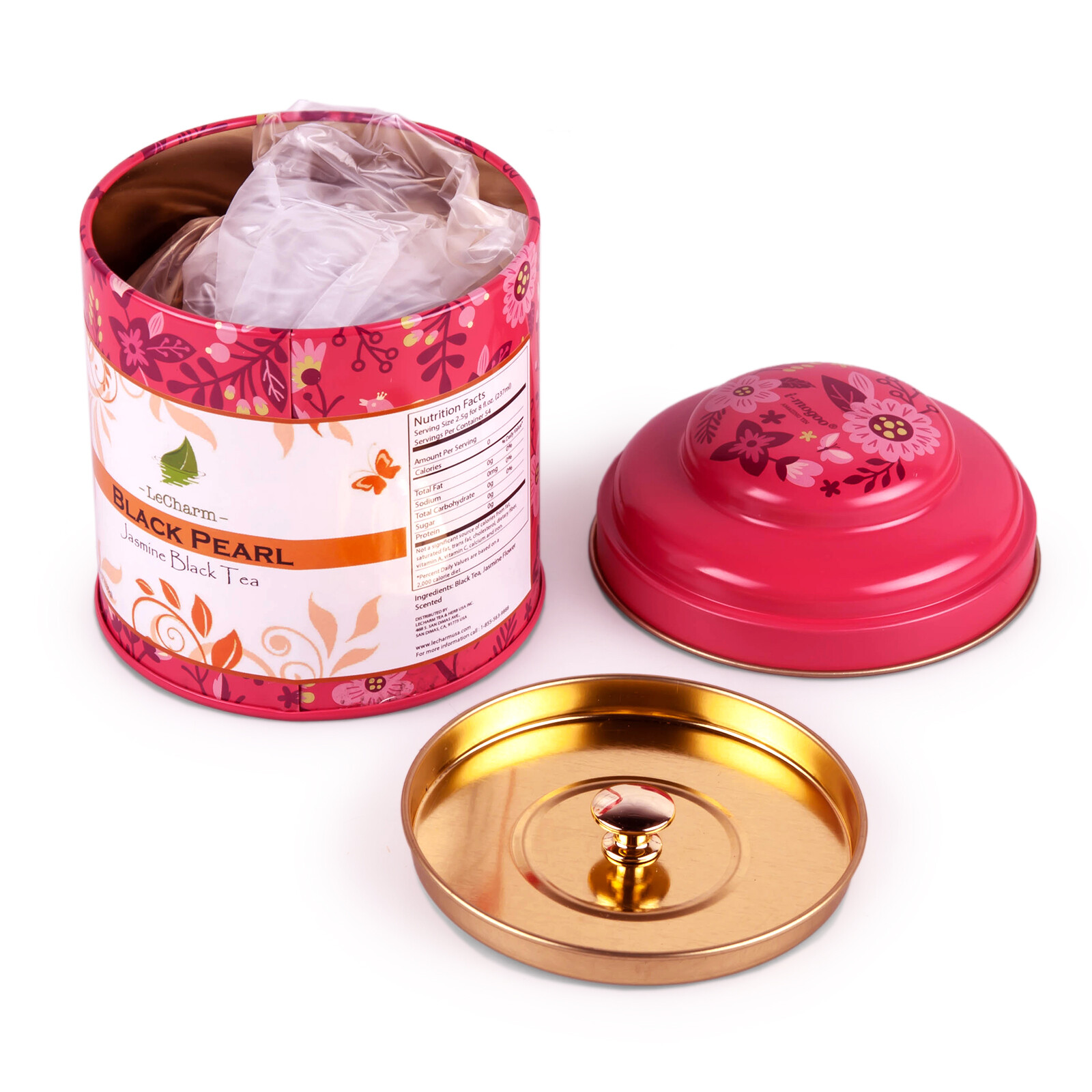 Loose Leaf Black Jasmine Pearl Tea Preium Quality Hot Flower Tea Pleasant Aroma