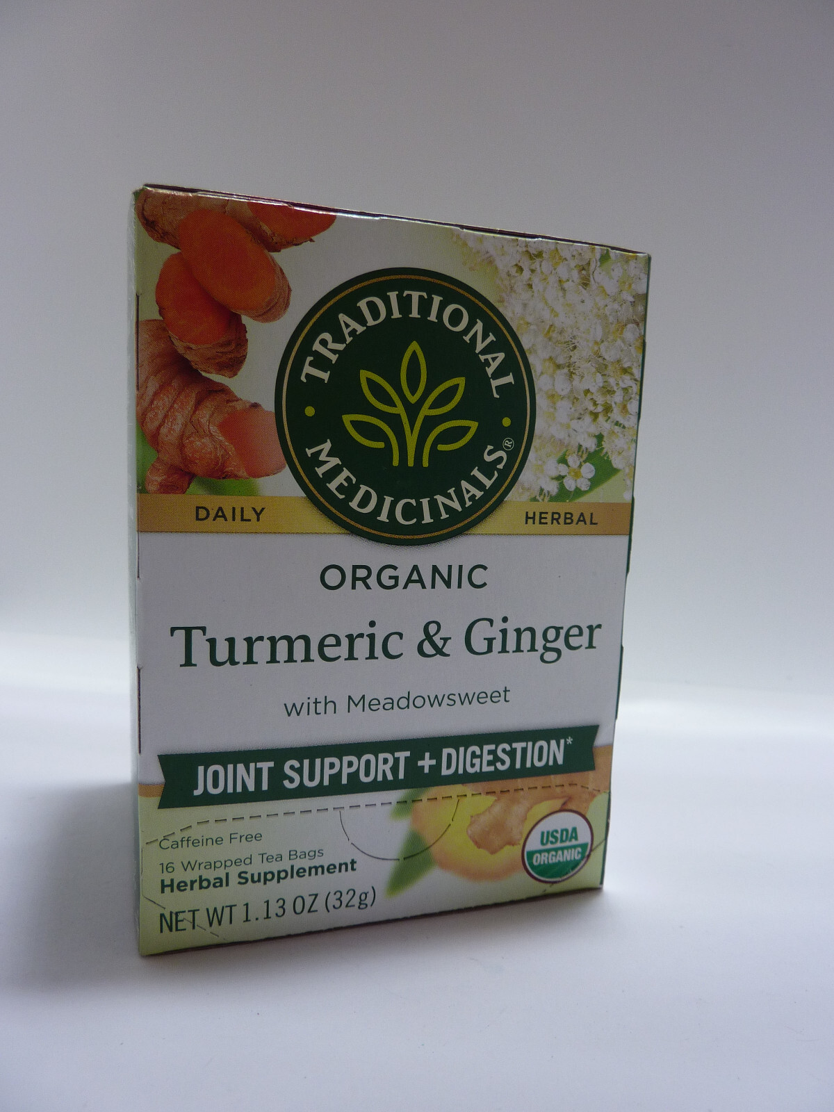 Traditional Medicinals Tea, Organic Turmeric & Ginger 16 Count (Pack of 1)