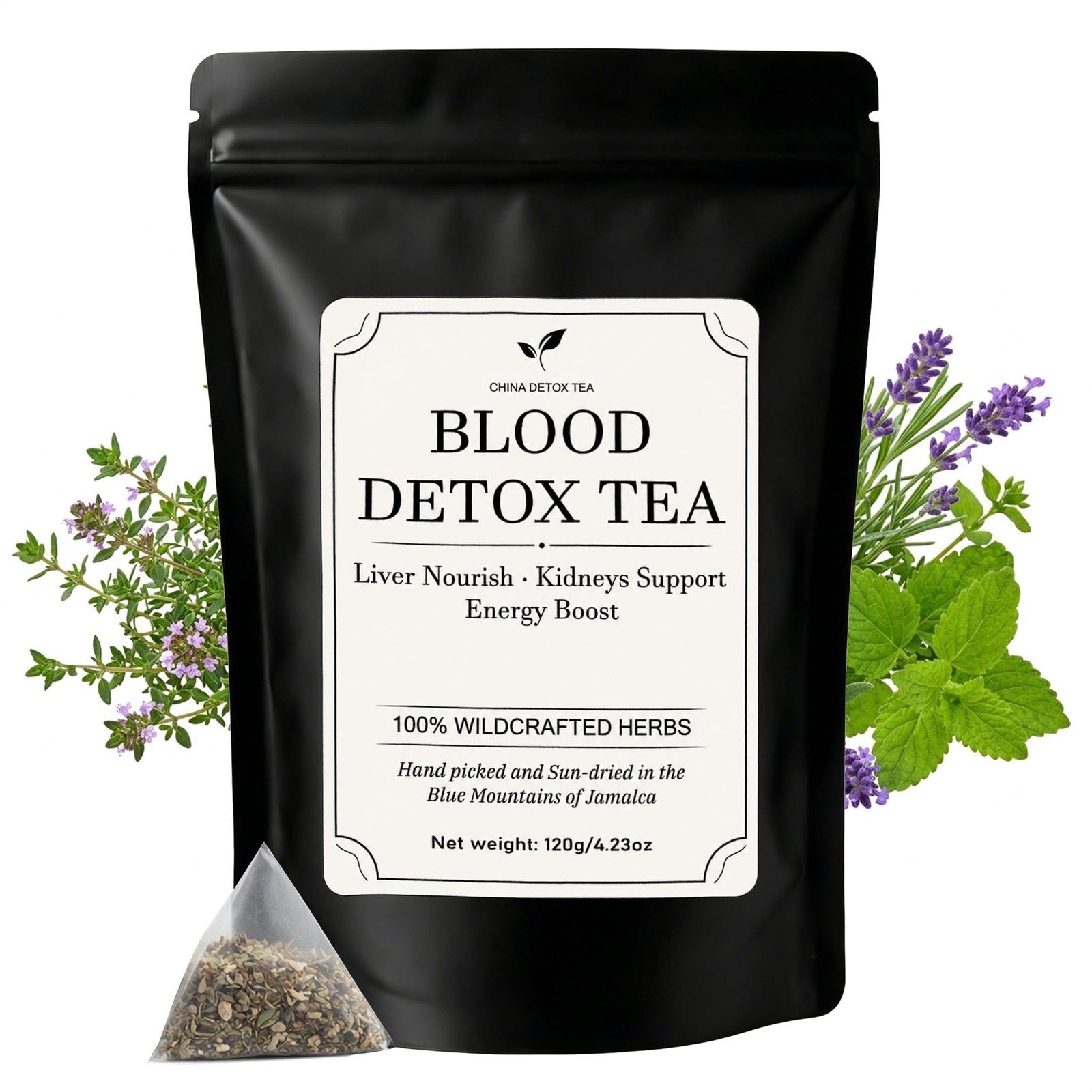 Jamaican Healing Garden Blood Detox Tea, Wildcrafted Herbs with Guaco,…