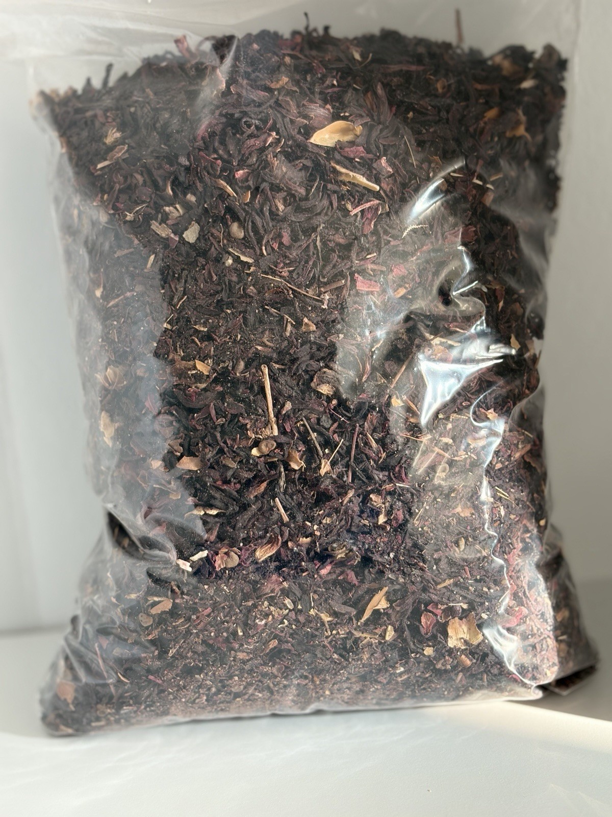 100% Natural Loose Dry Hibiscus Leaf ( Dried Sorrel Flower) (Zobo Leaves) 4LB