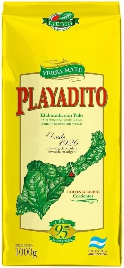 Playadito Yerba Mate 1kg 3 Pack | Traditional Argentine Mate | USA Seller
