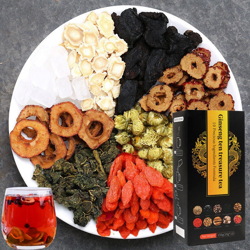 15pcs Ginseng six treasure tea , Kidney tea ,liver tea , red date kidney health