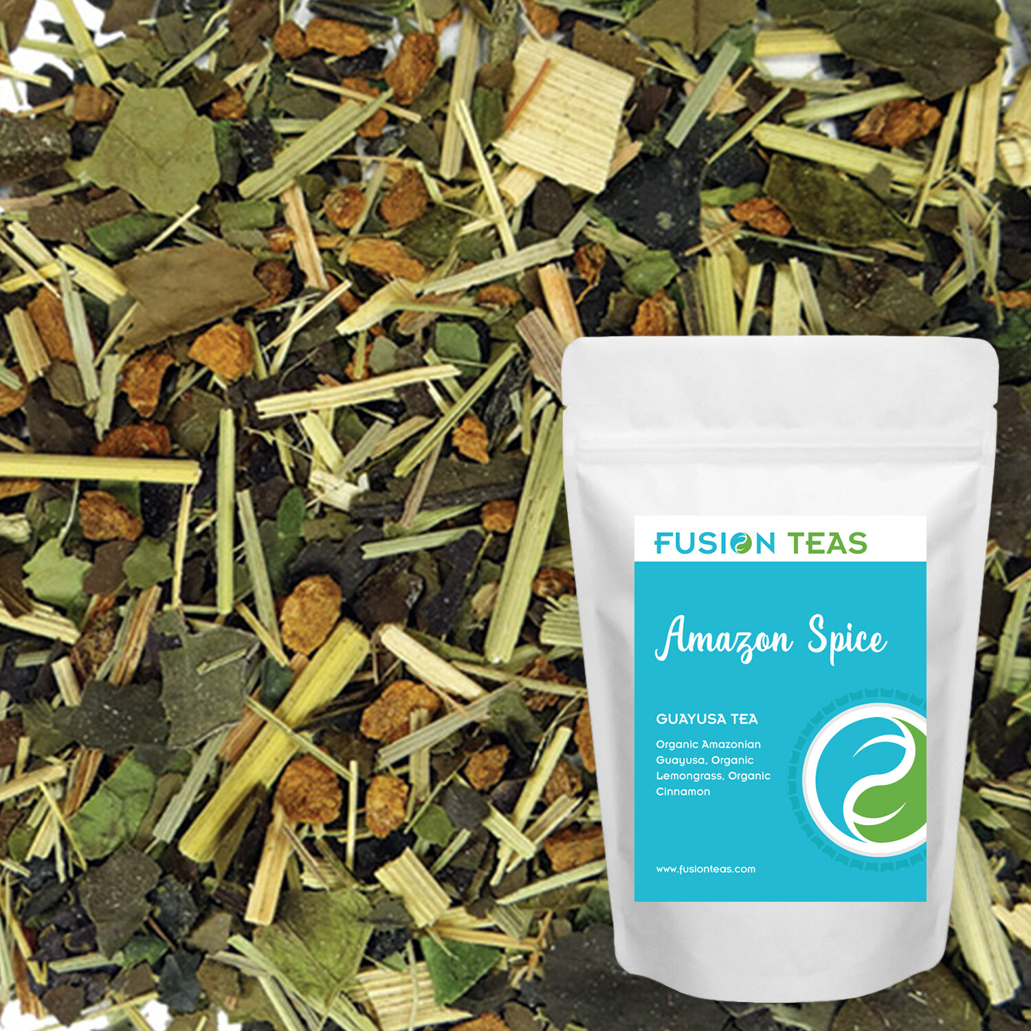 Amazon Spice Guayusa – Lemongrass Cinnamon Loose Leaf Tea -Organic- Fusion Teas