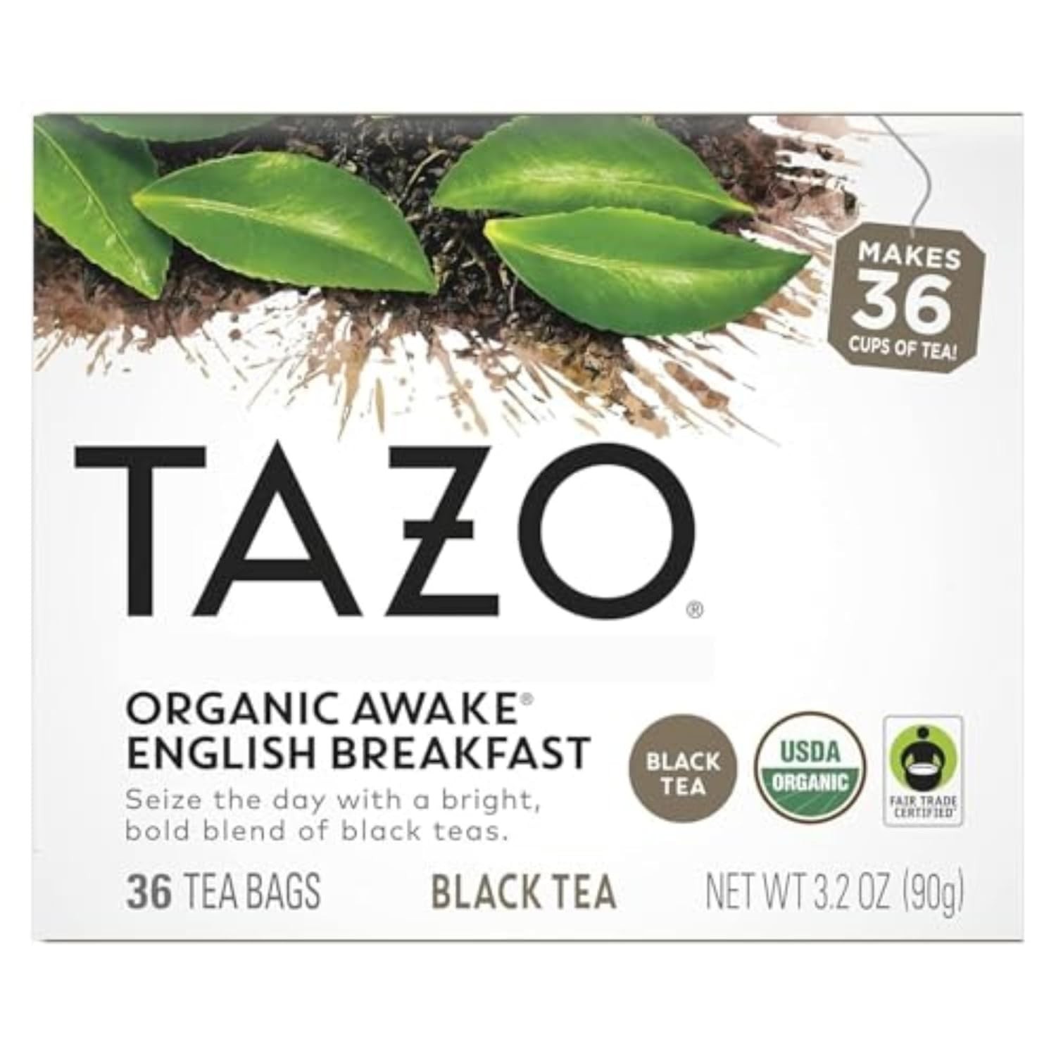 TAZO Tea Bag Regenerative Organic Awake 36 Count Box FREE SHIPPING