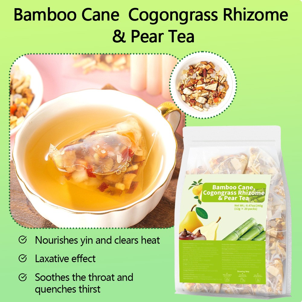 Bamboo Cane Cogongrass Rhizome Pear Tea Supports Healthy Digestive Enzymes