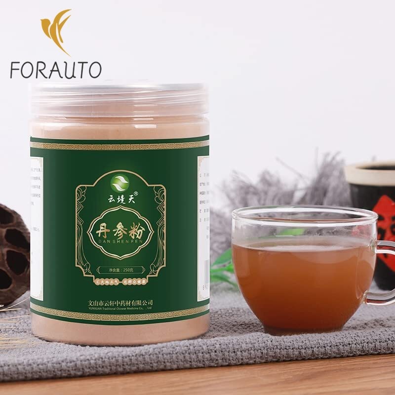 Chinese Salvia Miltiorrhiza Red Sage Root Powder Dan Shen Powder 250g (8.81oz)