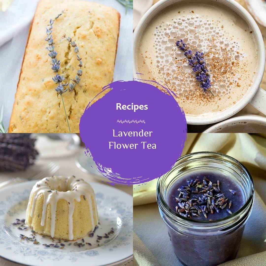 BLUE TEA Lavender Flower Tea 30g | Caffeine Free Herbal Flower Tea 30+ Cups FS