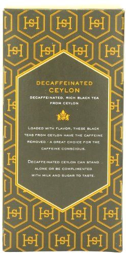 Harney & Sons Black Tea, Decaffeinated Ceylon, 20 Tea Bags, 1.26 oz./36 grams