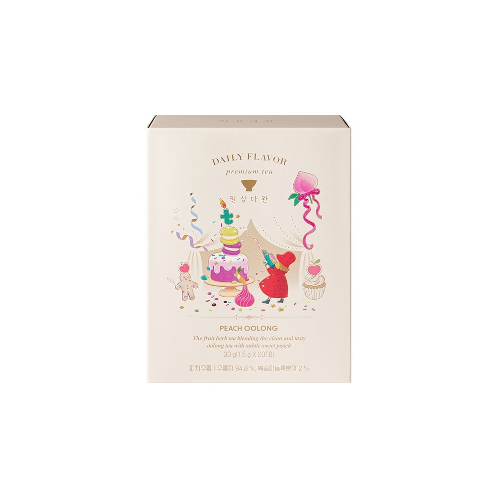 Ssanggye Peach Oolong Tea Bags 20ct Korean Tea | Peach Flavored Oolong | Fruit B