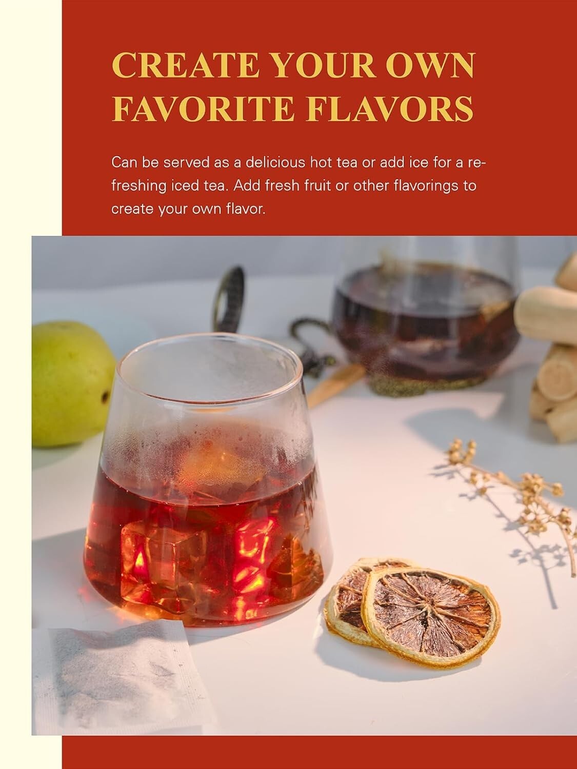 100 Count Organic Pu-erh Tea Bags – Mellow & Invigorating Dark Tea Experience