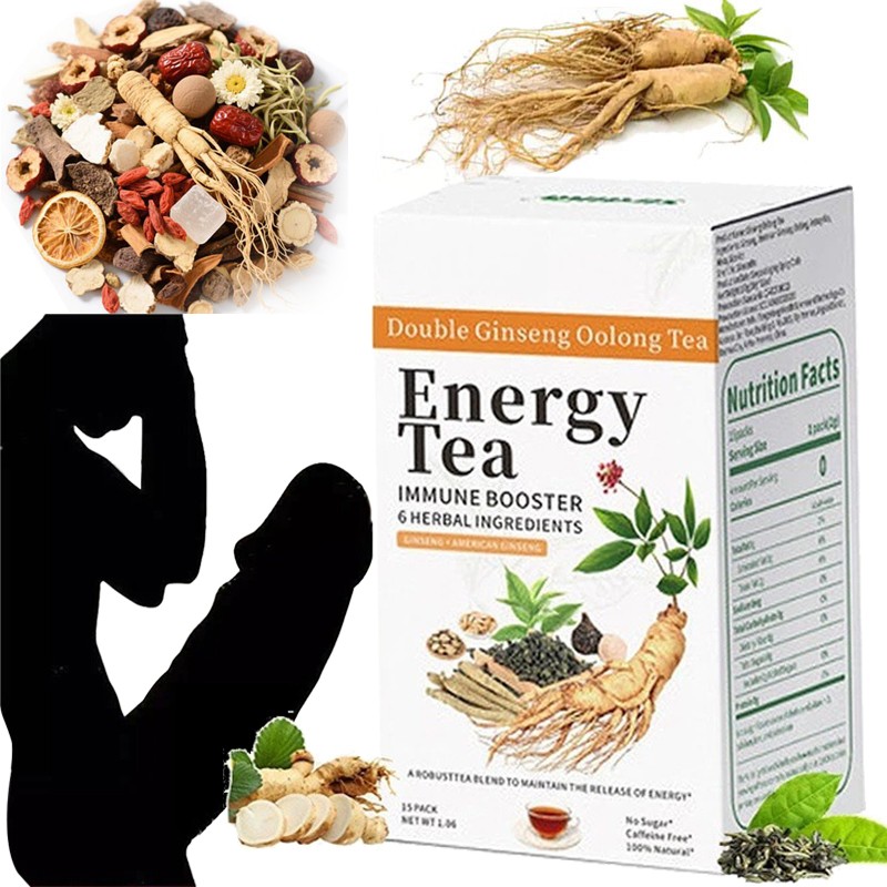 Energy Tea Immune Booster Ginseng Oolong Tea, Kidney Liver Tea For Women & Men