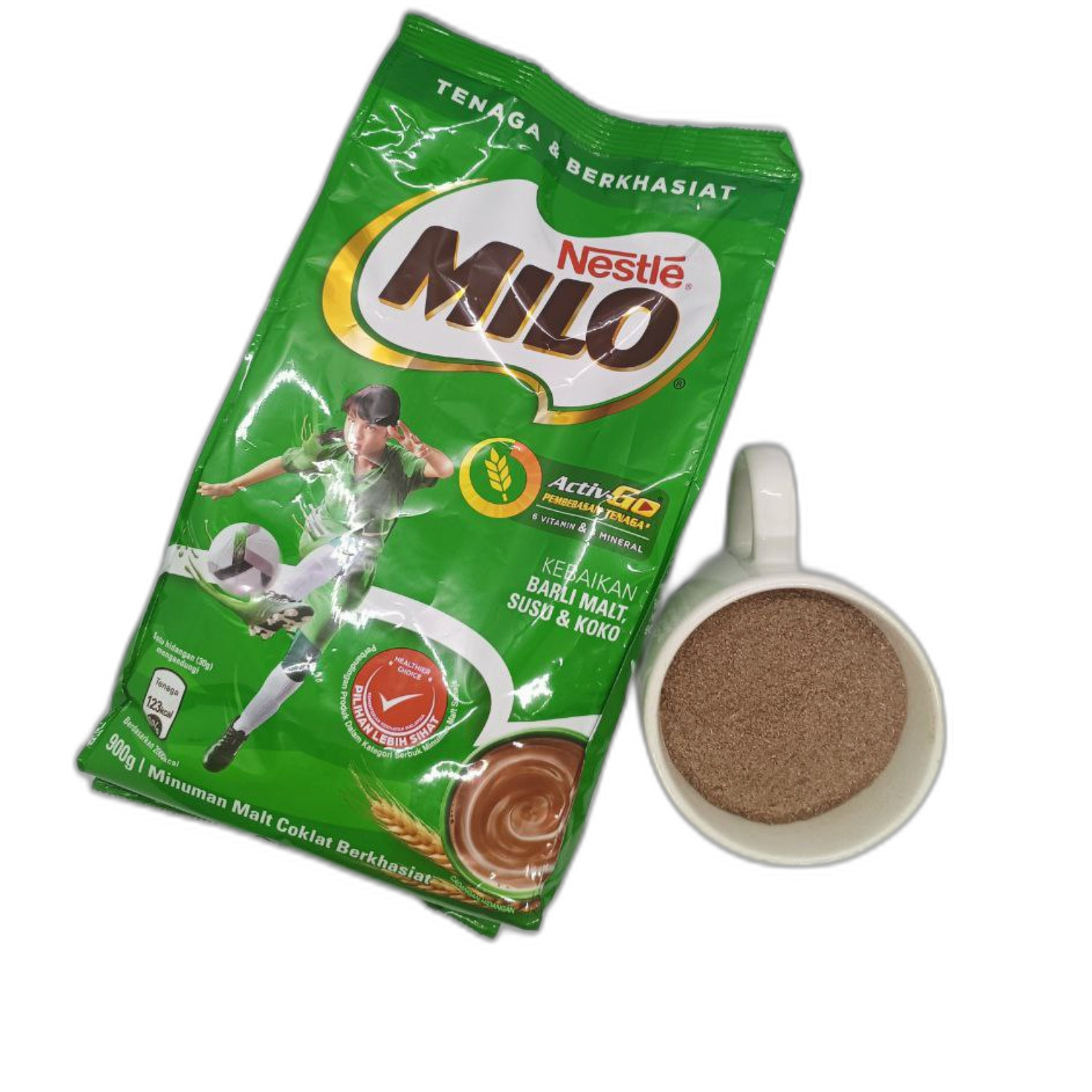 2pack x 900g Nestle MILO Chocolate Malt Powder Drink Malaysia HALAL Certificate