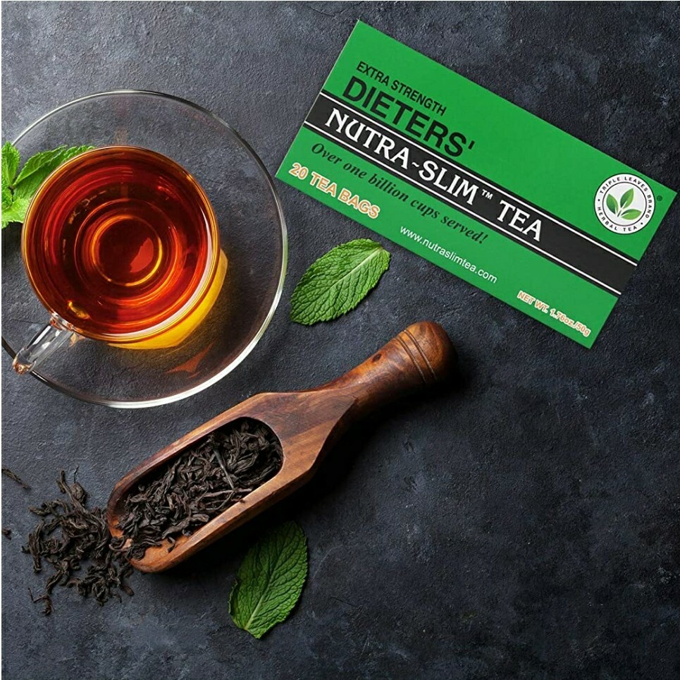 Extra Strength Dieters’ Nutra-Slim Tea Triple Leaves Brand – 20 Tea Bags