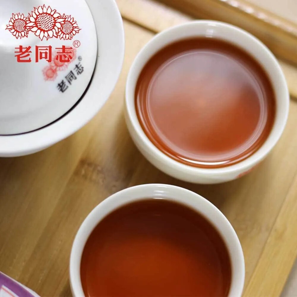 2014 Yr Haiwan Old Comrade Ripe Puer Tea Laotongzhi 908 Batch 141 Shu Pu Er 200g