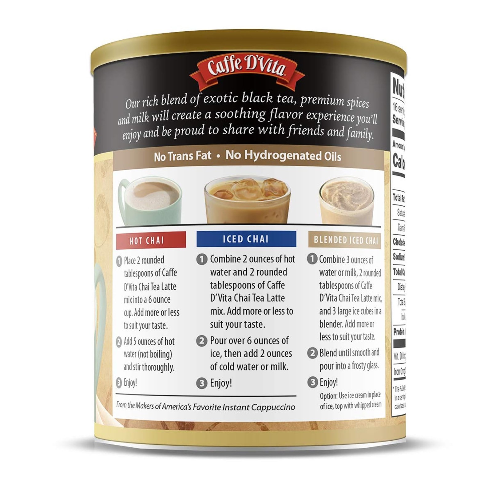 Spiced Chai Latte Mix – Chai Tea Latte Powder Mix, Gluten Free, Chai Tea Powd…
