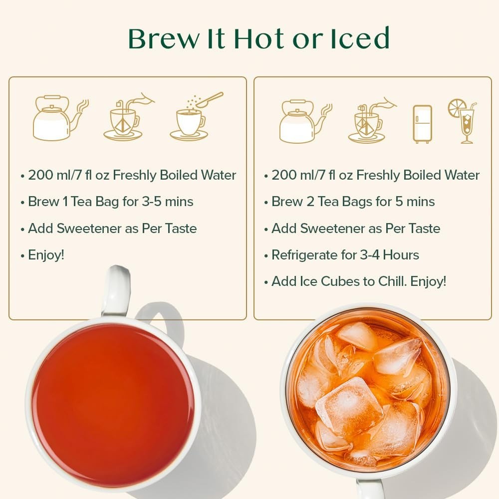 Flavored Black Tea Bags – Earl Grey with Bergamot, 100 Count, Biodegradable Bags