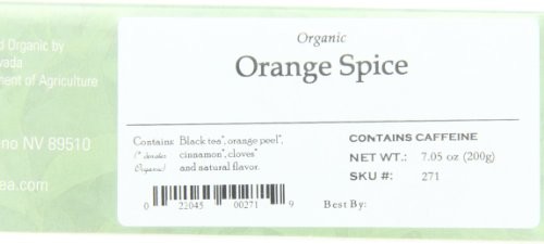 Davidson’s Organic Orange Spice Tea 100 Count Black Tea Citrus Flavor