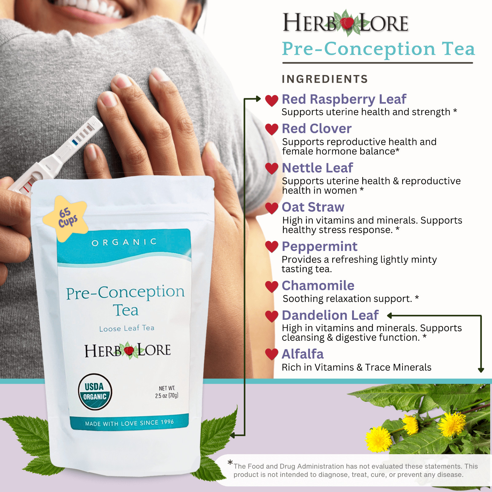 Pre Conception Fertility Tea – Fertility Supplements for Women to Get Pregnant