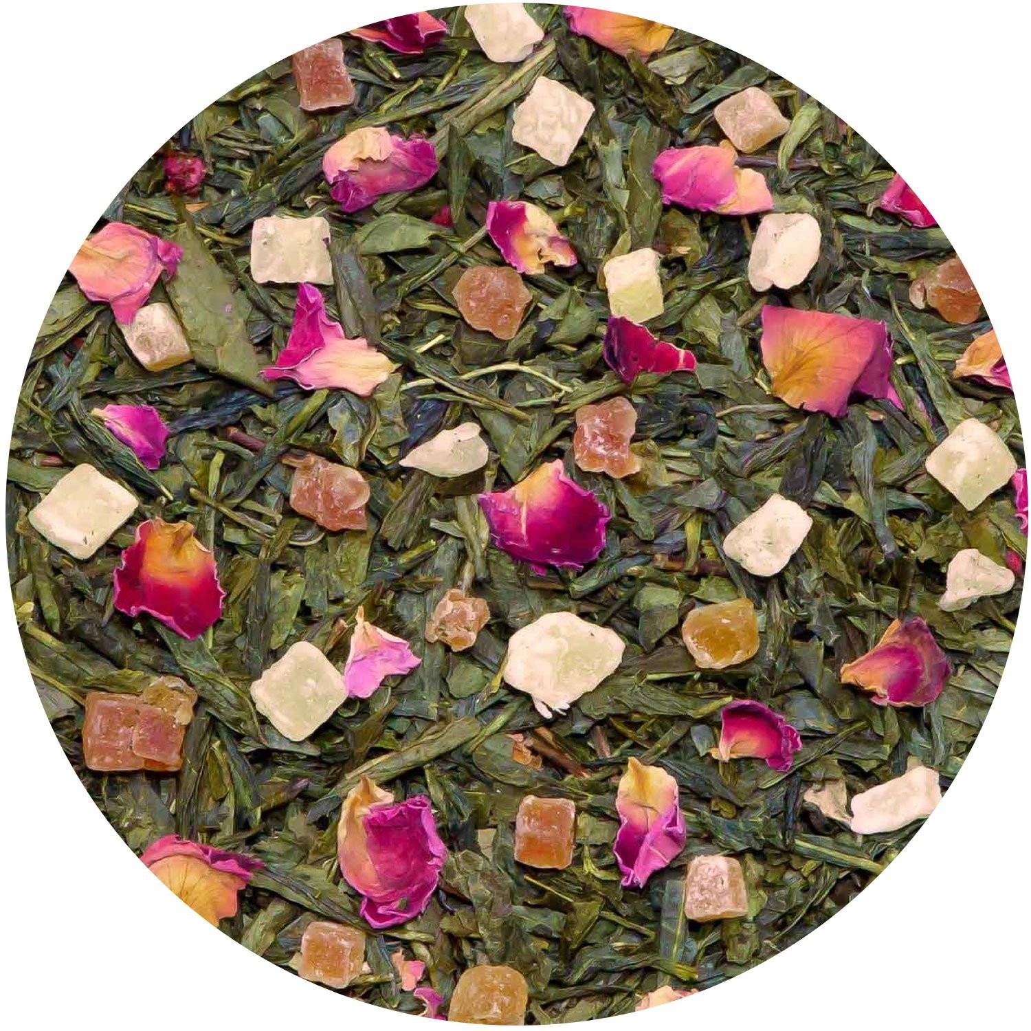 Tropical Fruity Paradise Green Tea – 4oz Loose Leaf for 50 Delicious Cups