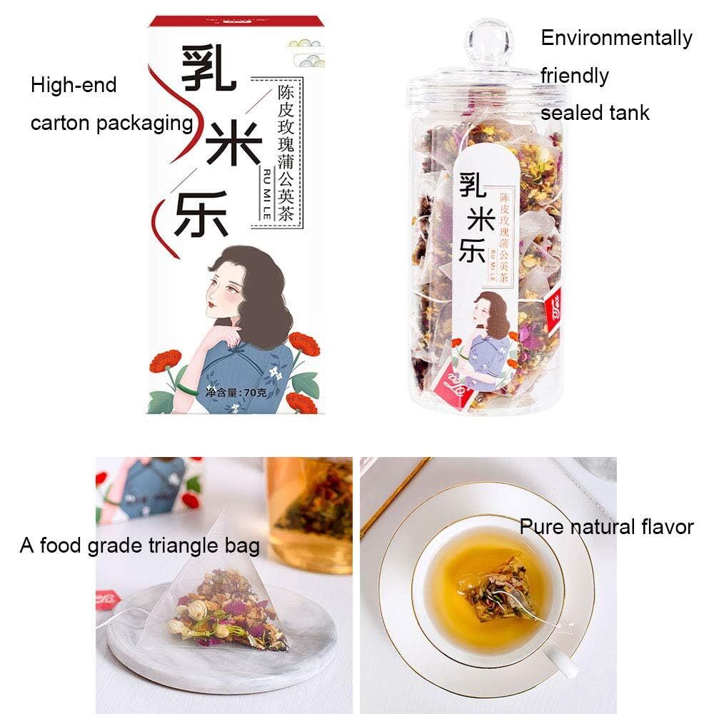 Orange Peel Rose Dandelion Tea Bags(20bags),Jasmine Red Date Floral Tea 70g