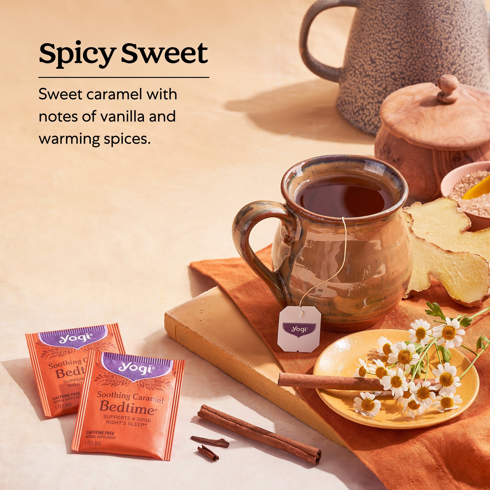 Yogi Tea – Soothing Caramel Bedtime – 6 Pack, 96 Tea Bags