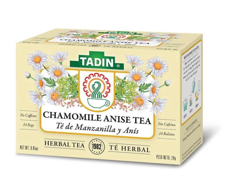 Tadin Tea, Manzanilla & Anis Chamomile with Anise Tea, 24-Count Tea Bags