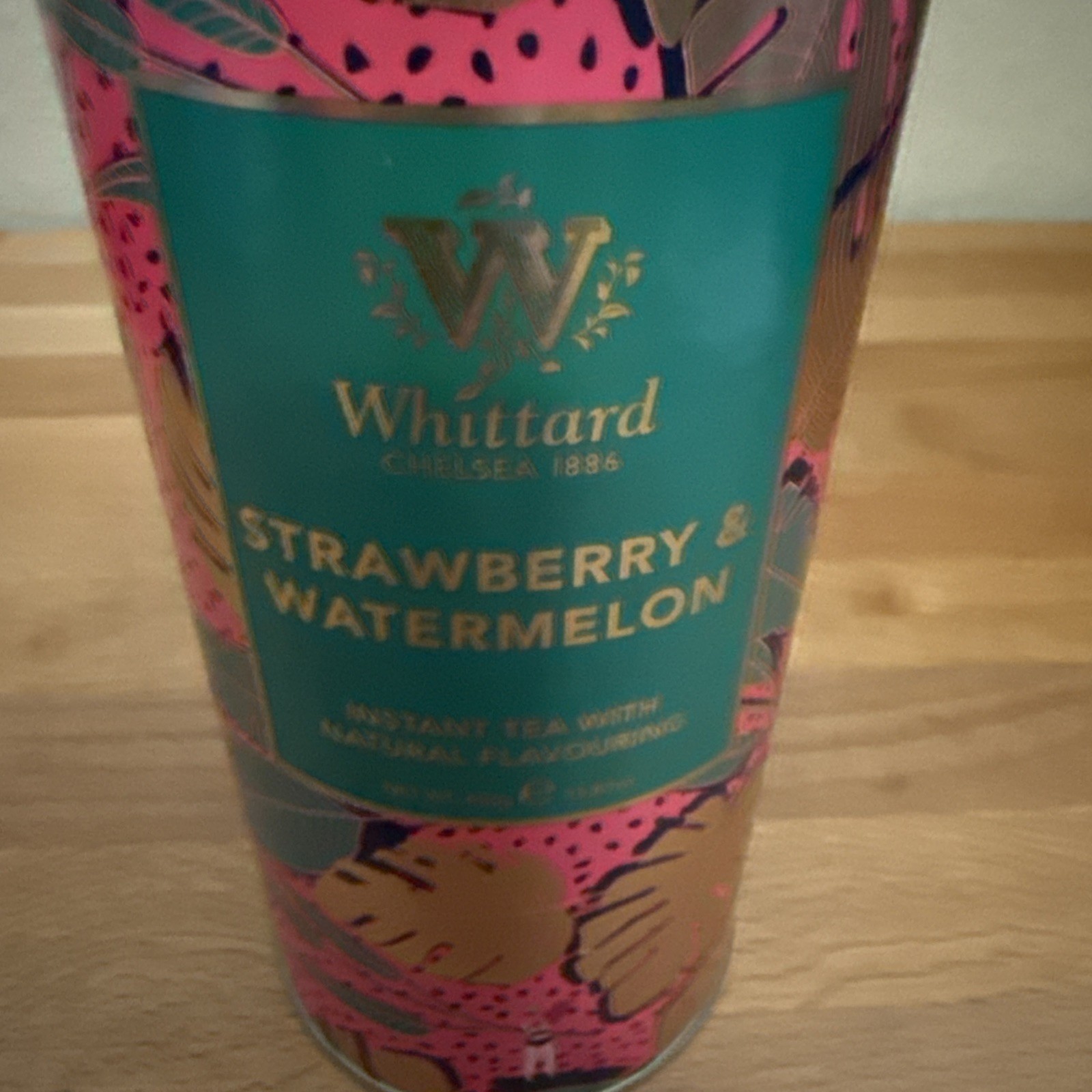 Whittard Strawberry Watermelon flavor Instant Tea, 450g-15.87oz BB 4/2026