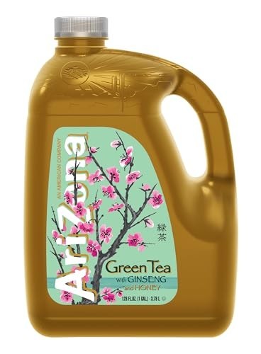 Green Tea Gallon Bottle 128 Fl Oz Sugar Free Honey Ginseng Gluten Free High