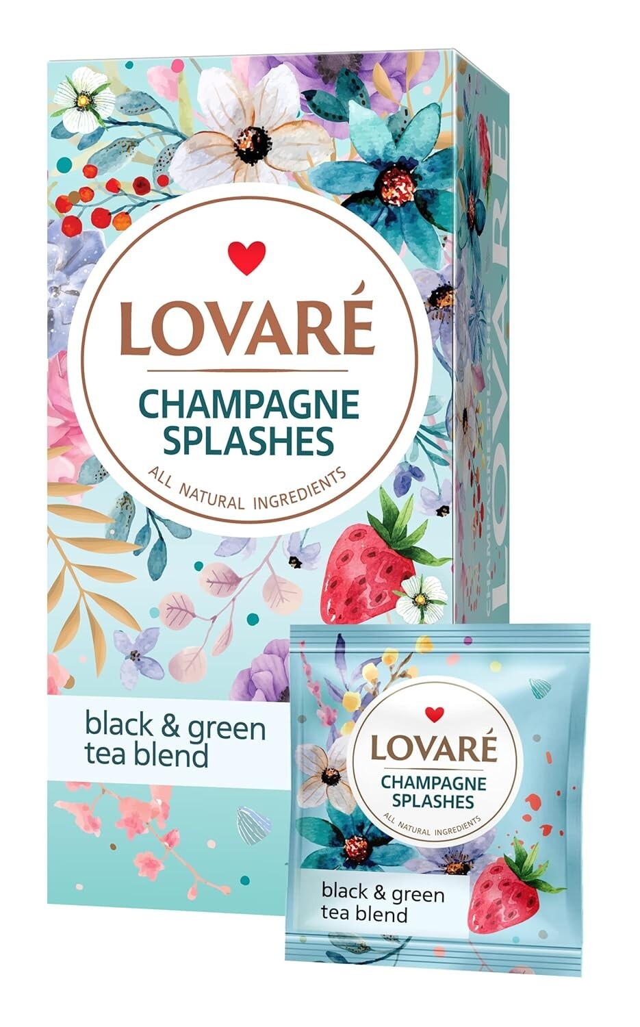 LOVARE CHAMPAGNE SPLASHES Tea in envelopes 24x2g – 48g
