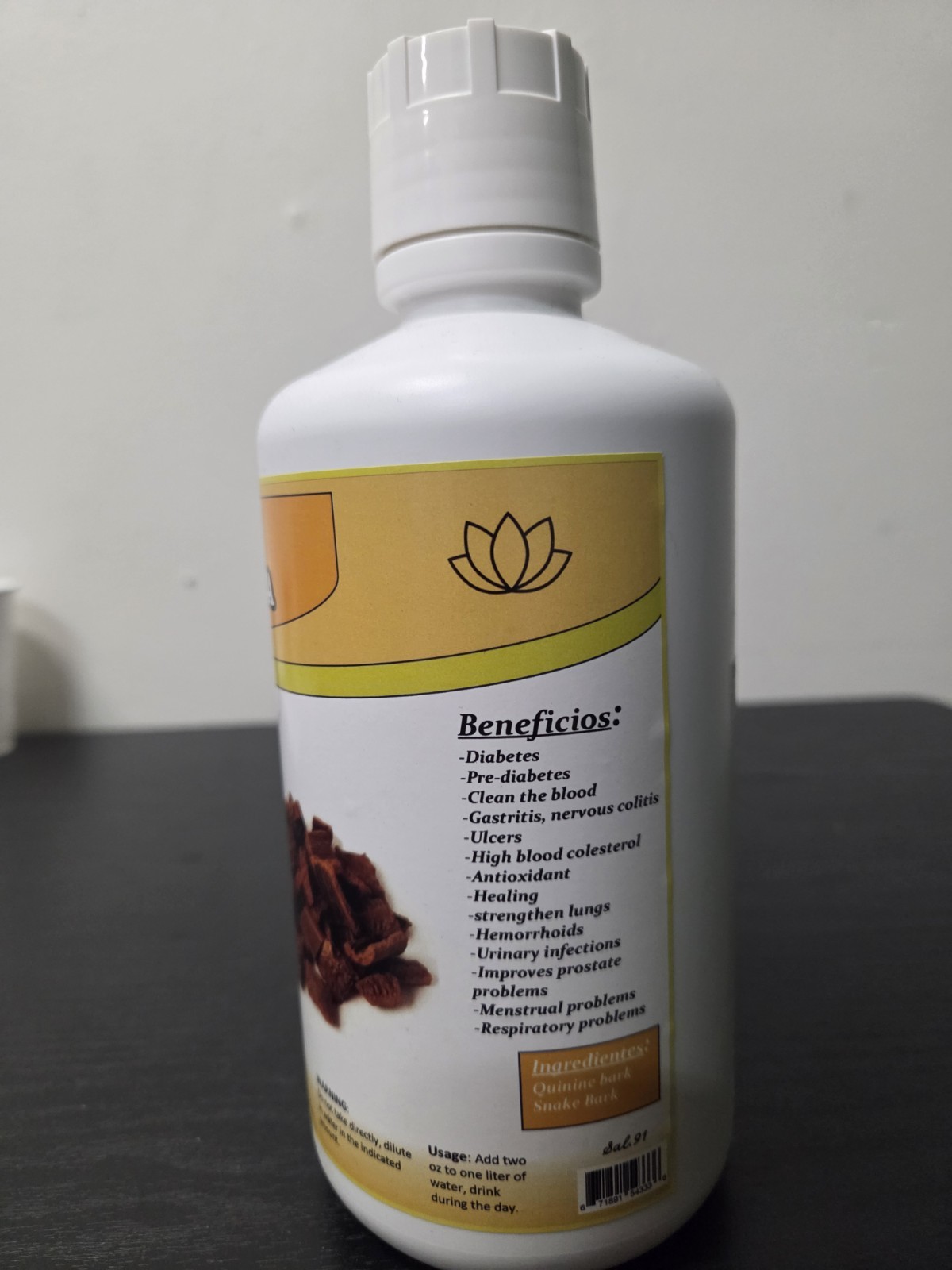 Quina Roja Y Palo De Vibora Liquida 32 Fl Oz