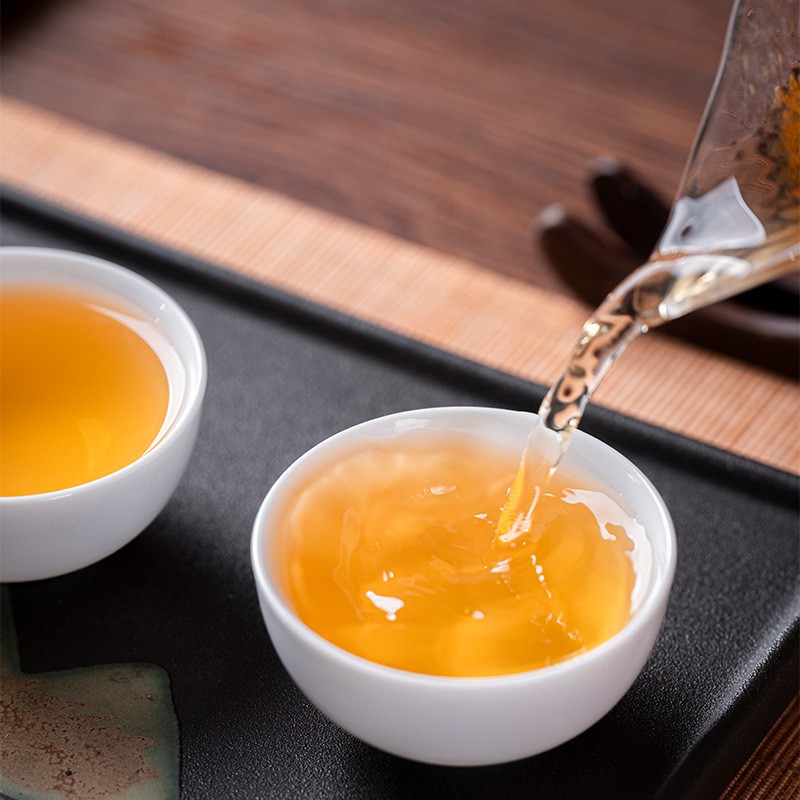 200g Pu’er Tea Yunnan Menghai Raw Pu-erh Tea Large Leaf Species Compressed Tea