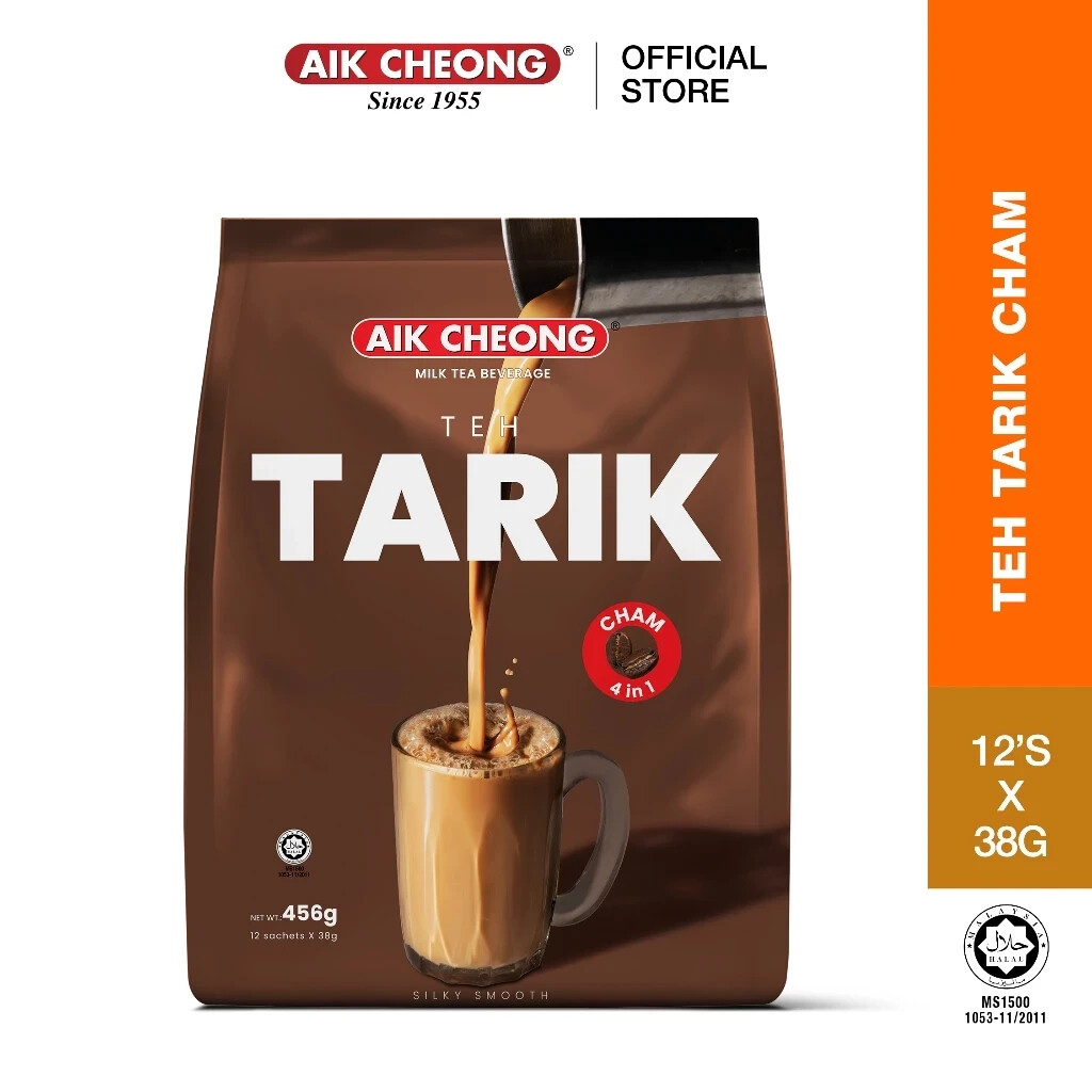 AIK CHEONG Teh Tarik – Cham 4in1 (38g x 12 sachets)