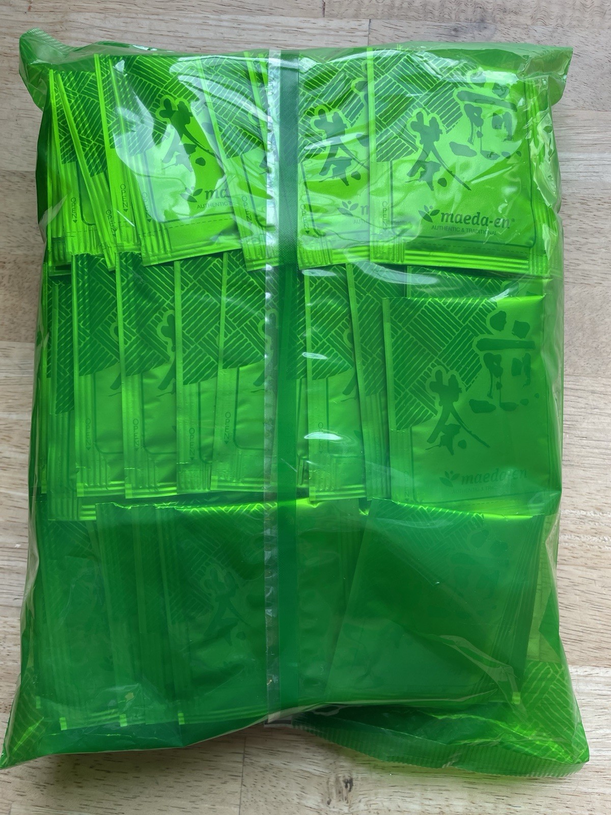 Maeda-en Sencha Green Tea with Matcha 7oz X 100 Tea Bags Japan Exp 03/27