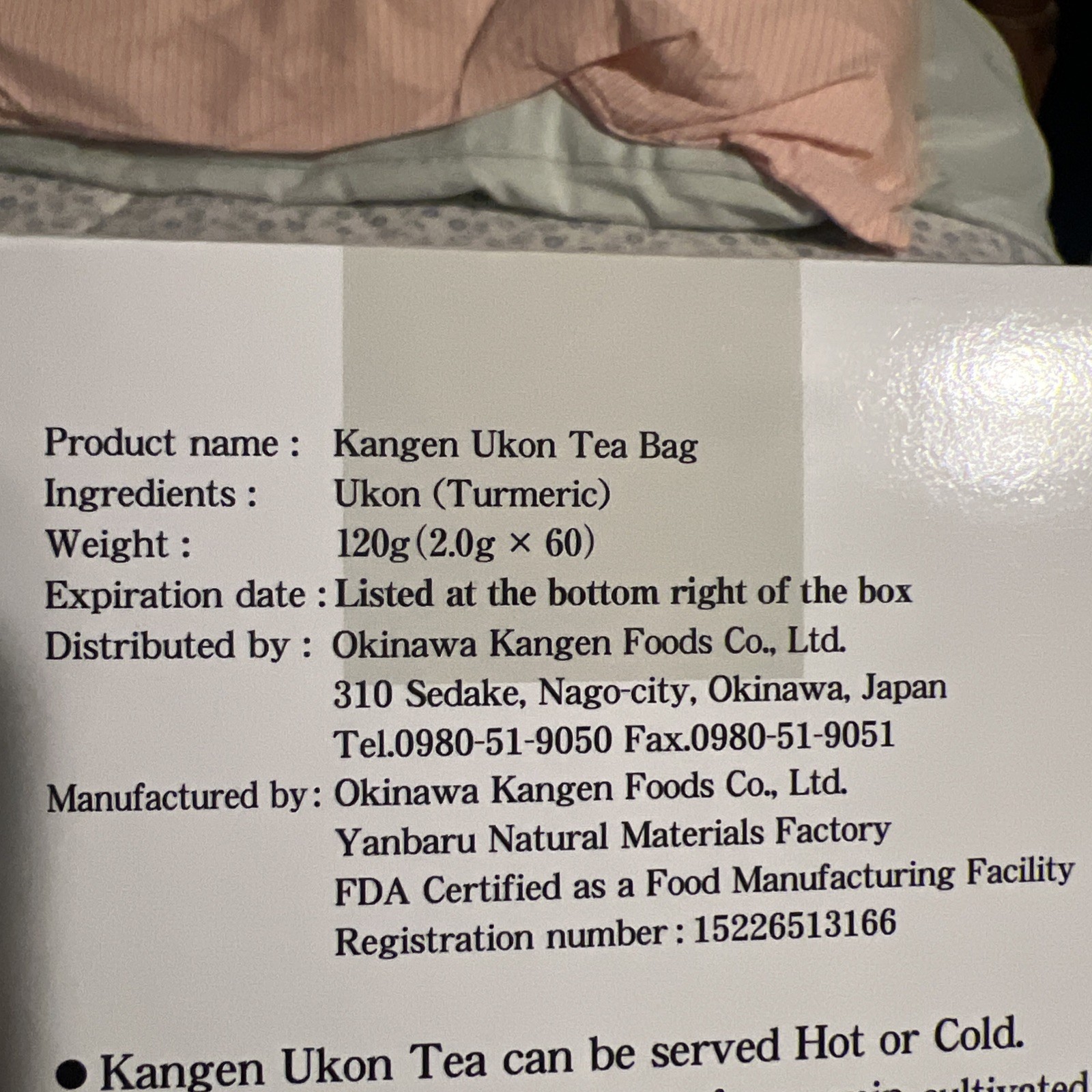 Kangen Ukon Turmeric tea 60bags 100% Organic By Enagic Sealed New Exp 12/17/2027