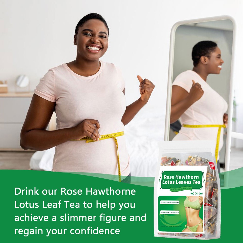 Rose Hawthorn Lotus Leaves Tea Management Healthy Body Shape 30 Packs Unisex