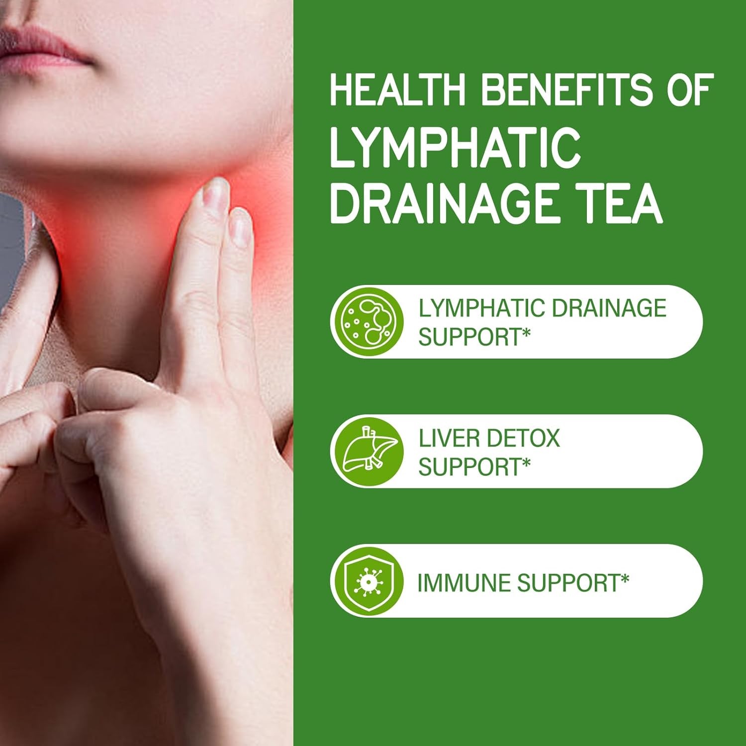 Cleavers Lymphatic Drainage Tea 50 Count Bags TisaFlor Herbal Lymph System