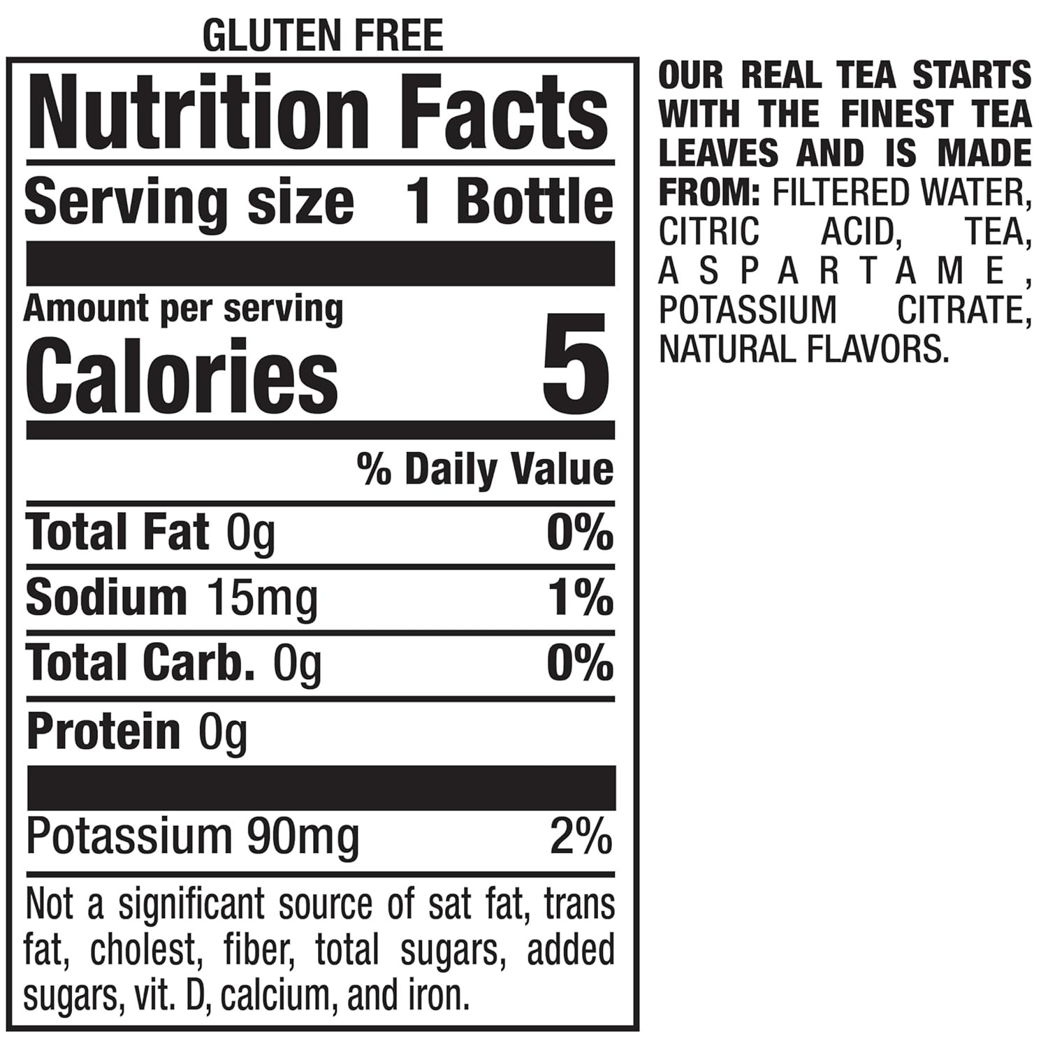 Snapple Zero Sugar Lemon Iced Tea, 16 Fl Oz, Pack of 12