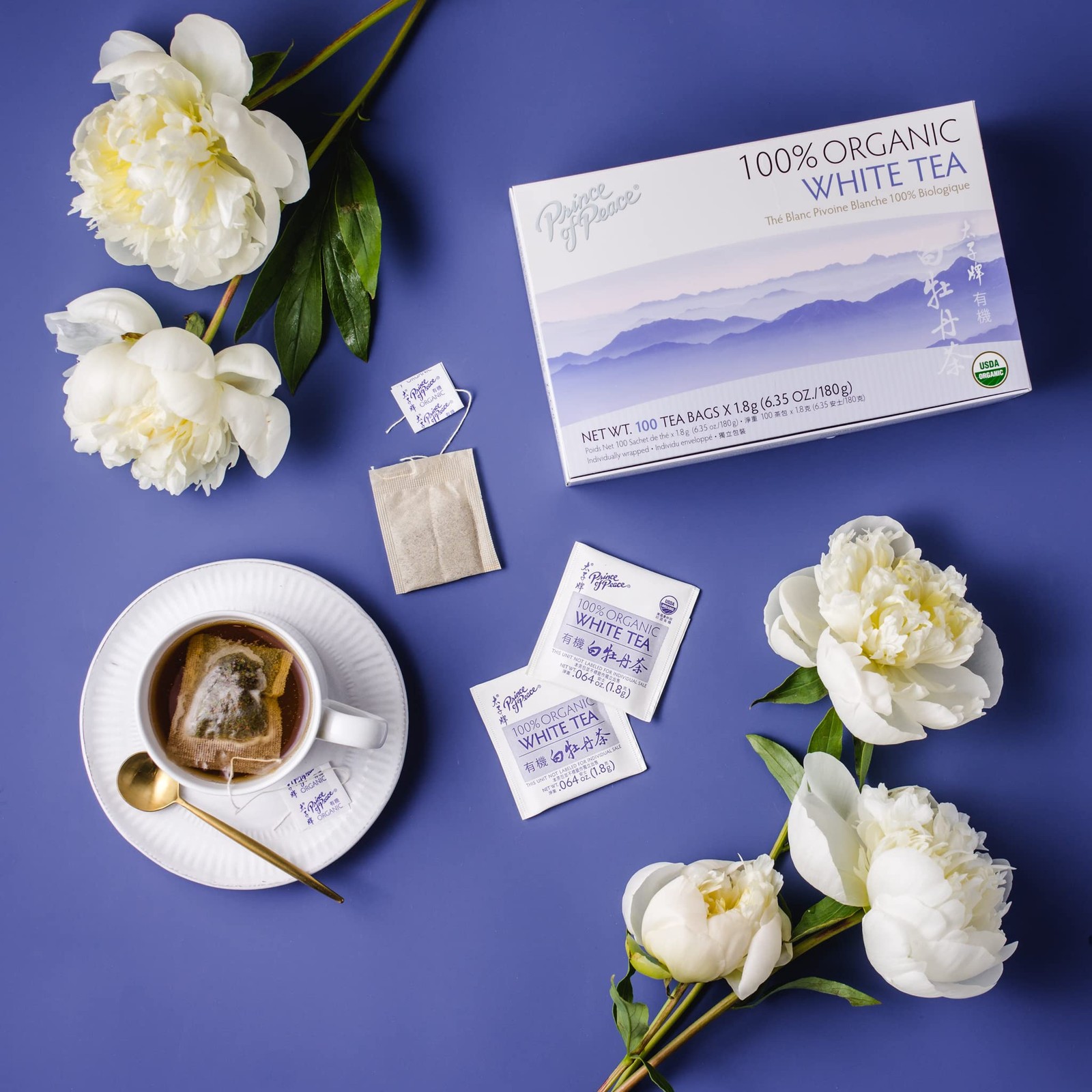 Prince of Peace® Organic White Tea 100ct 100 Count (Pack 1)