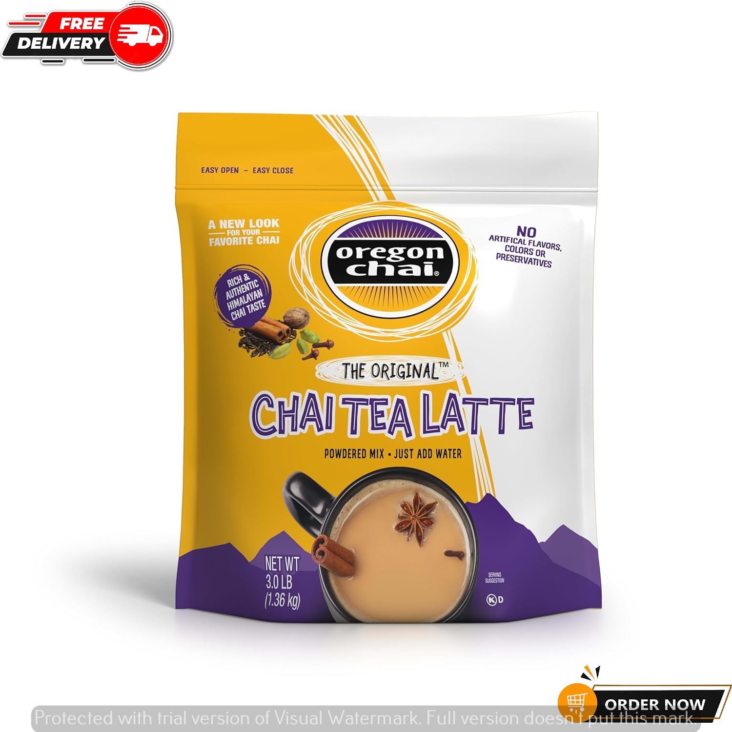 Oregon Chai Original Dry Chai Latte Mix, 3 Pound (Pack of 1)