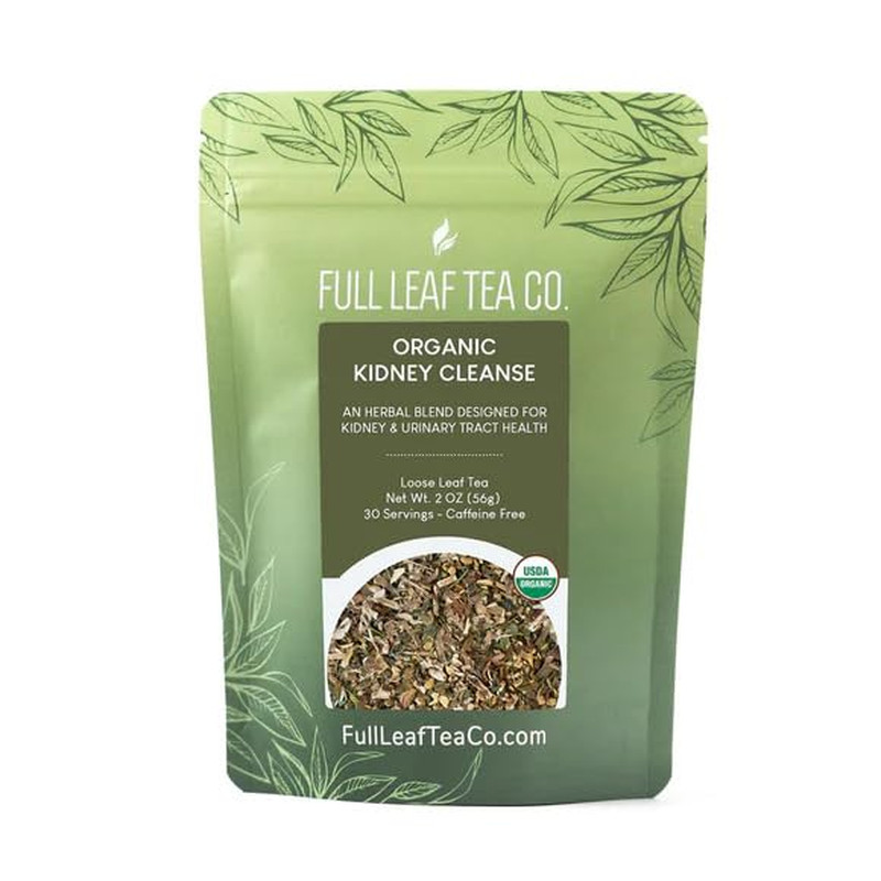 Organic Kidney Cleanse Herbal Tea – 2Oz Bag (Approx. 30 Servings) | Full Leaf Te