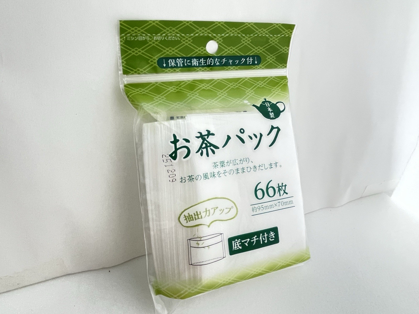 Tea Filter Bags 66pcs DAISO Japan Made Drawstring Disposable Tea Coffee Dashi