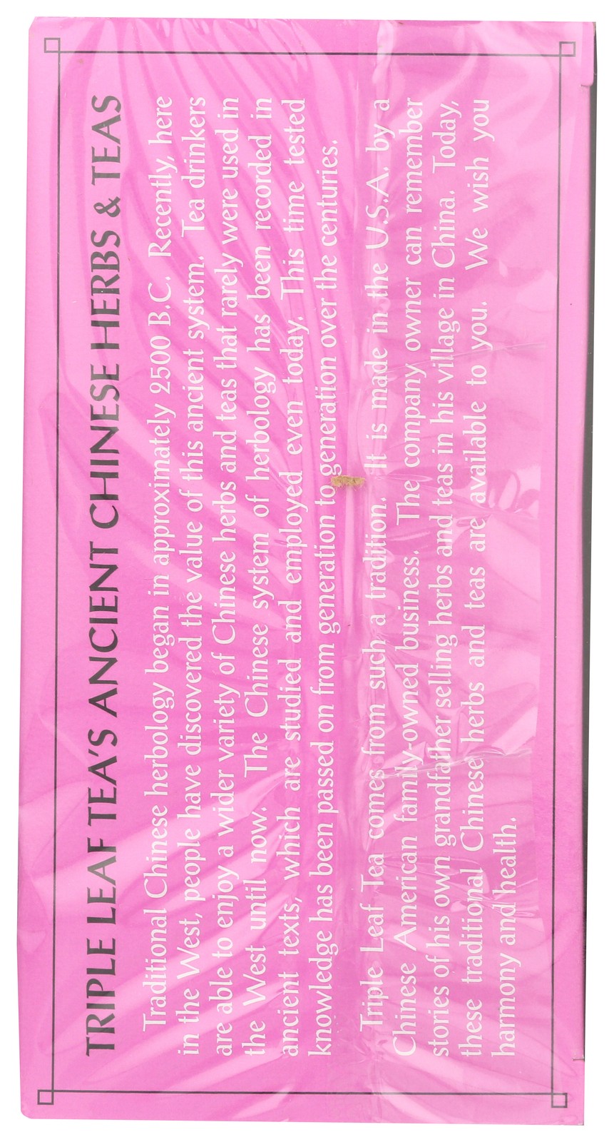 Triple Leaf Tea Mulberry Herbal 20 Bags 1.16 Oz 3 Pack