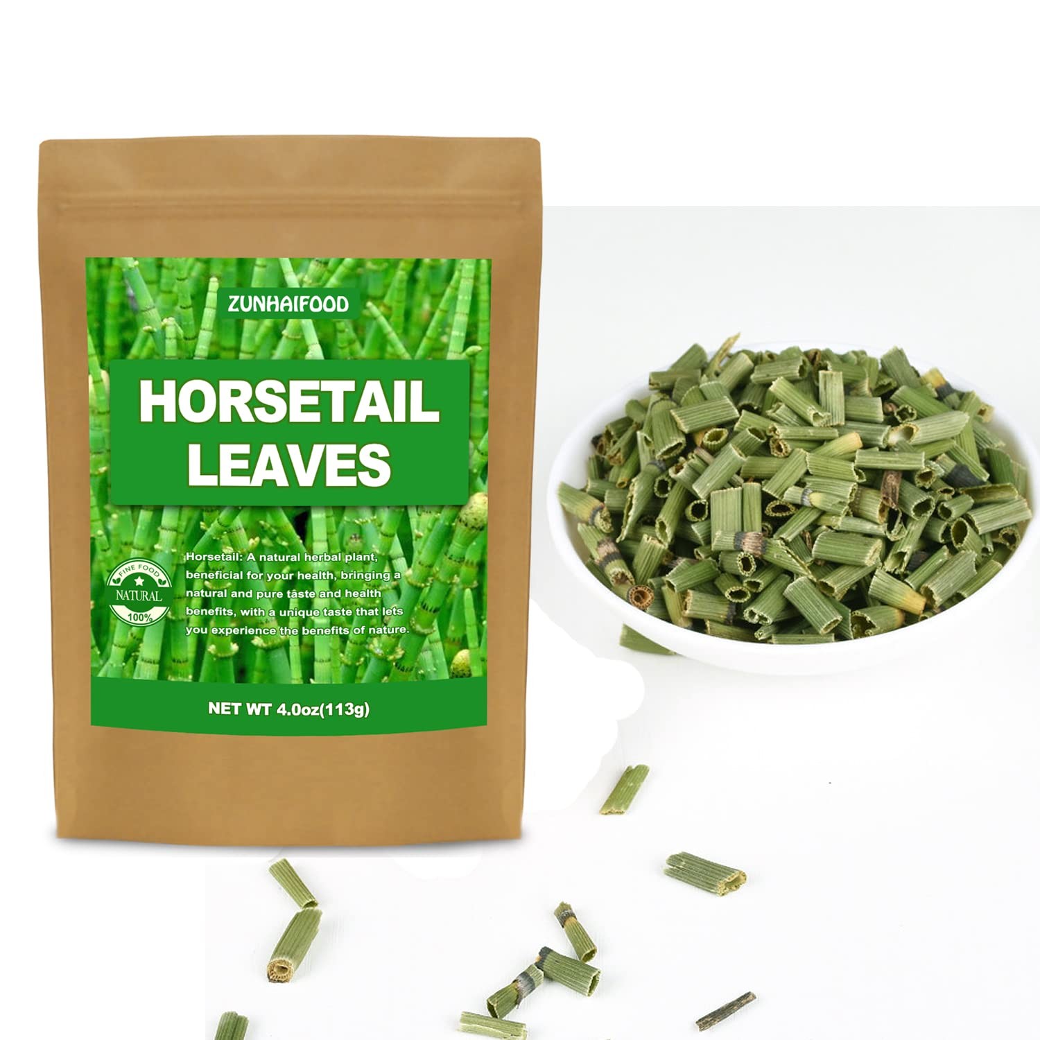 Premium Horsetail Leaves, Natual Dried Horsetail Leaf, Cut & Sifted, 4.0oz(11…