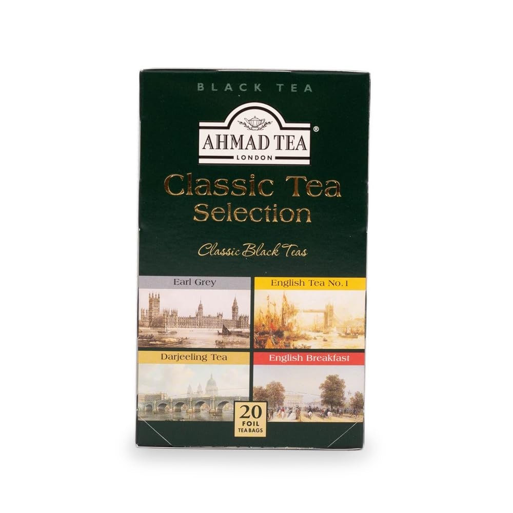 Earl Grey, English Breakfast & More: Classic Black Tea Selection – 20 Teabags