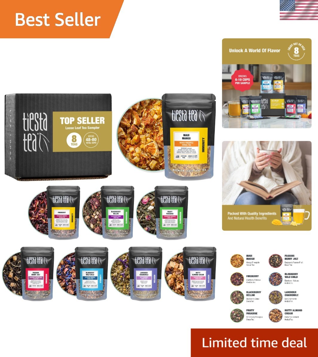 Loose Leaf Tea Variety Pack – Top 8 Favorite Flavors for All Tea Lovers
