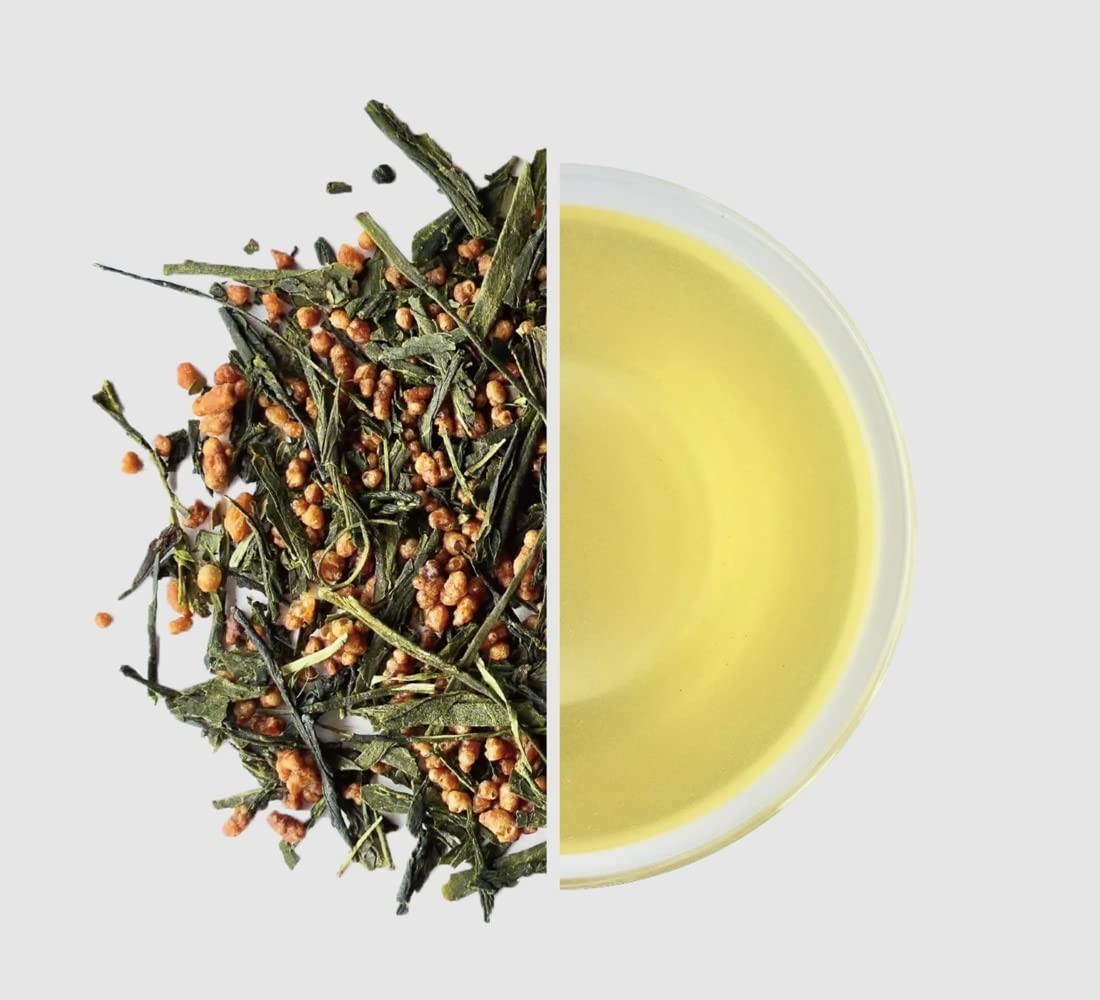 Genmaicha Green Tea Premium Sencha & Roasted Rice – Japanese Genmai Cha